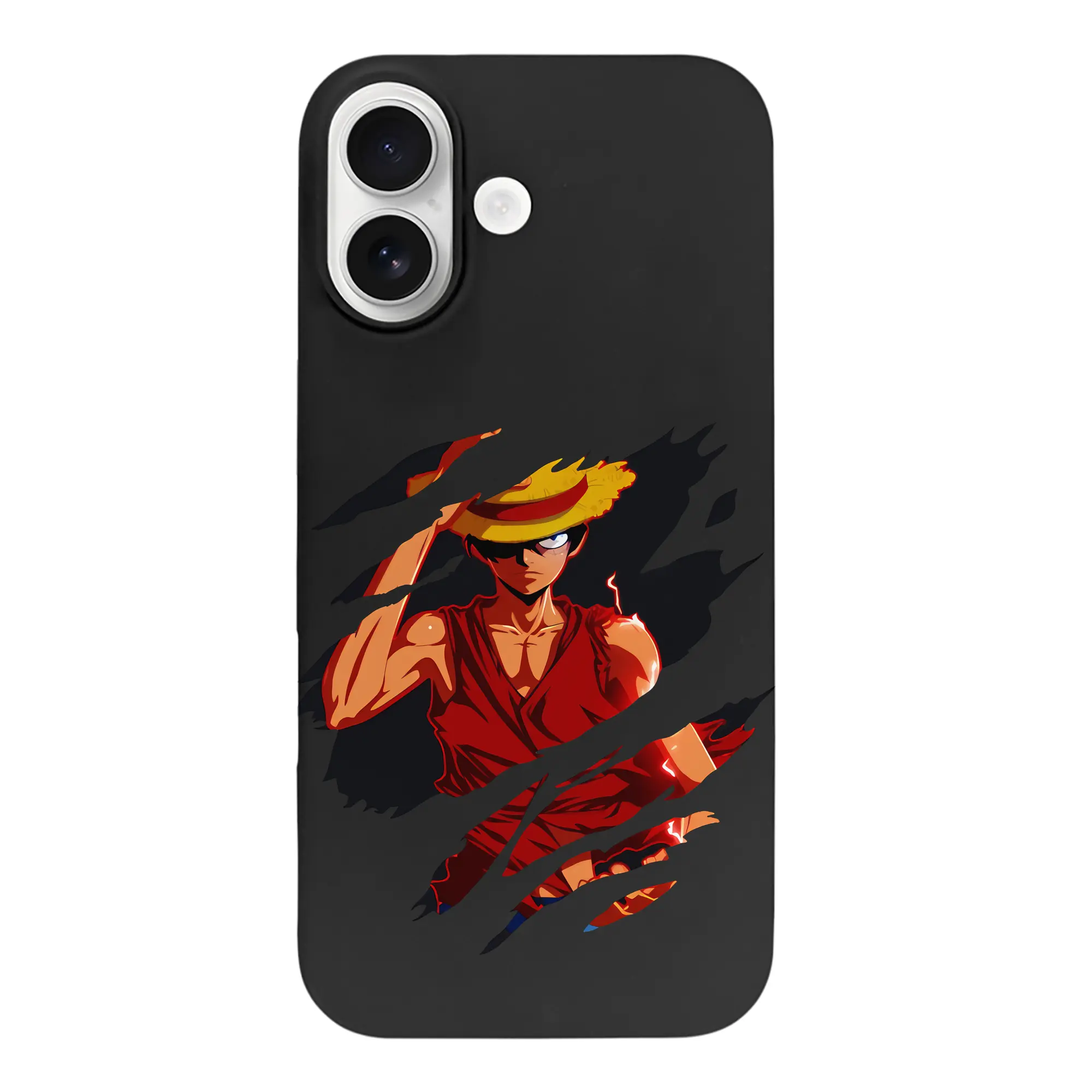 ワンピース グッズ モンキー・D・ルフィ - iPhone 17 シリーズ シリコンケース 薄型 耐衝撃 指紋防止 ソフトタッチカバー 精密フィット 傷防止 保護ケース iPhone 17/17 Air/17 Pro/17 Pro Max 対応